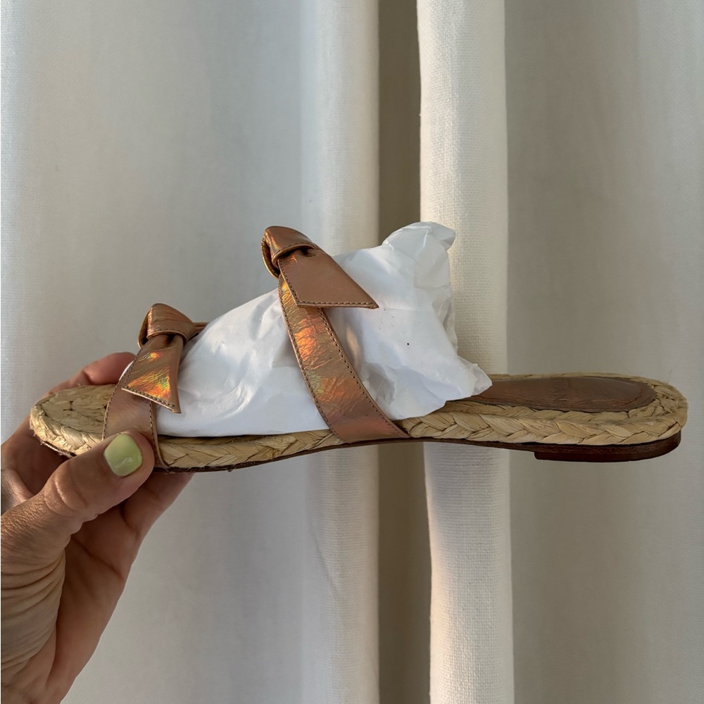 Women's Tan Slide Sandals